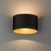 Sieninis lauko šviestuvas ELLIPSES LED BLACK/GOLD IP54